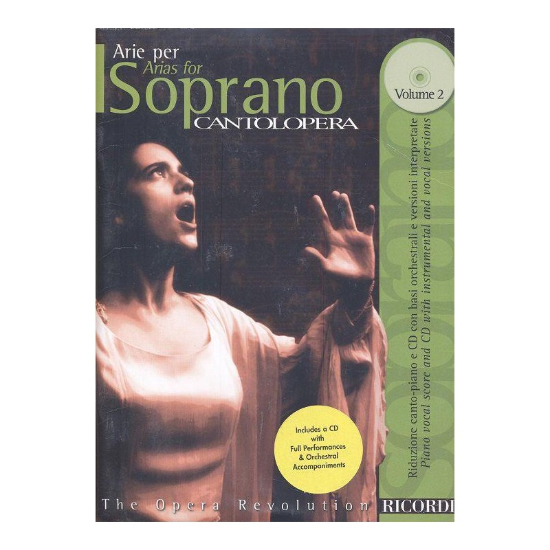 PARTITION ARIE PER SOPRANO VOL2 CANTOLOPERA NE138823 LE KIOSQUE A MUSIQUE