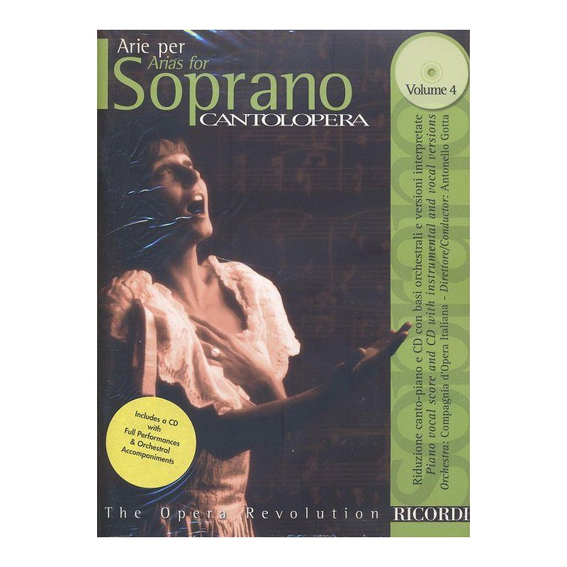 ARIE PER SOPRANO VOL4 CANTOLOPERA NR139098 LE KIOSQUE A MUSIQUE AVIGNON