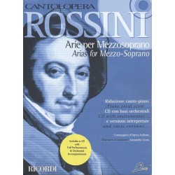 Partition Arie per mezzo Rossini Cantolopera NR139602 Le kiosque à musique Avignon
