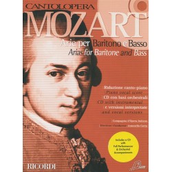Partition Arie per Baritone Basso Mozart Cantolopera NR139600 Le kiosque à musique