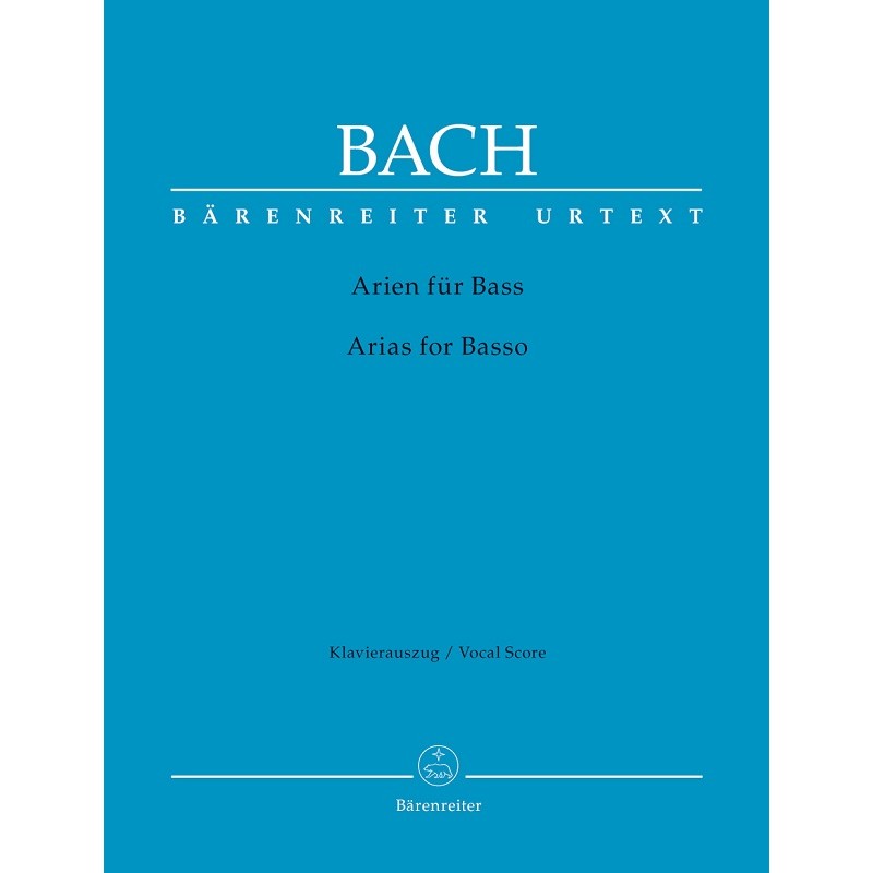 Partition Bach Airs Cantates pour basse BA5214 Le kiosque à musique Avignon