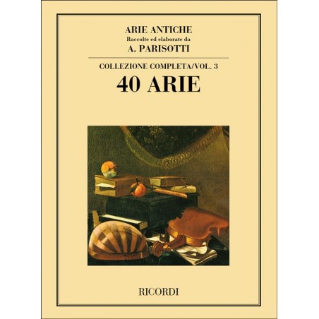 Partition Chant et piano Arie Antiche Parisotti NR101918 Le kiosque à musique Avignon