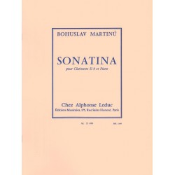 martinu sonatina partition clarinette