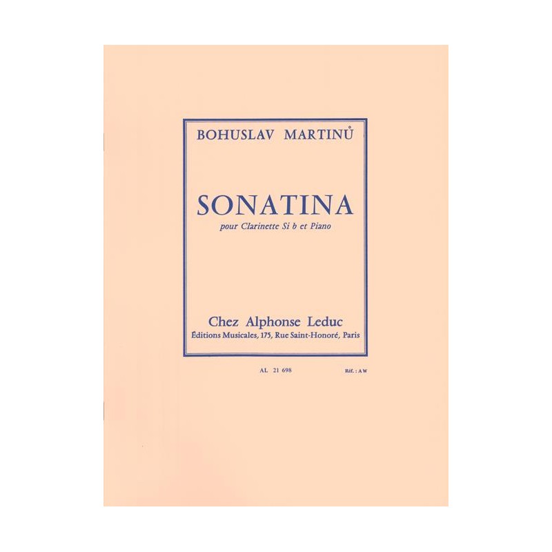 martinu sonatina partition clarinette martinu sonatina partition clarinette