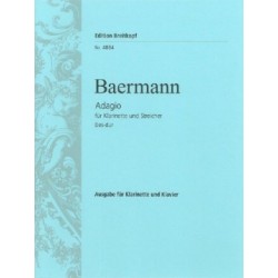 Partition clarinette Adagio de Baermann EB4884 Le kiosque à musique Avignon