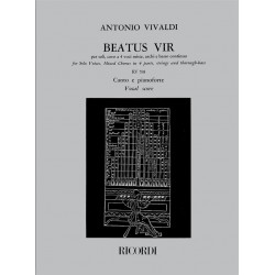 Partition Vivaldi Beatus Vir RV598 NR131656 Le kiosque à musique Avignon