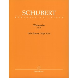 schubert le voyage d'hiver partition