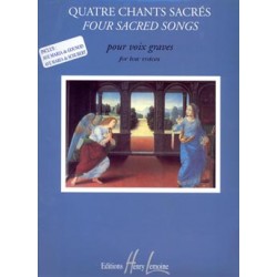 Partition Jacqueline Bonnardot 4 Chants Sacrés HL26565 Le kiosque à musique Avignon