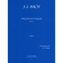 Partition Bach Toccata et fugue en ré mineur arrangement piano