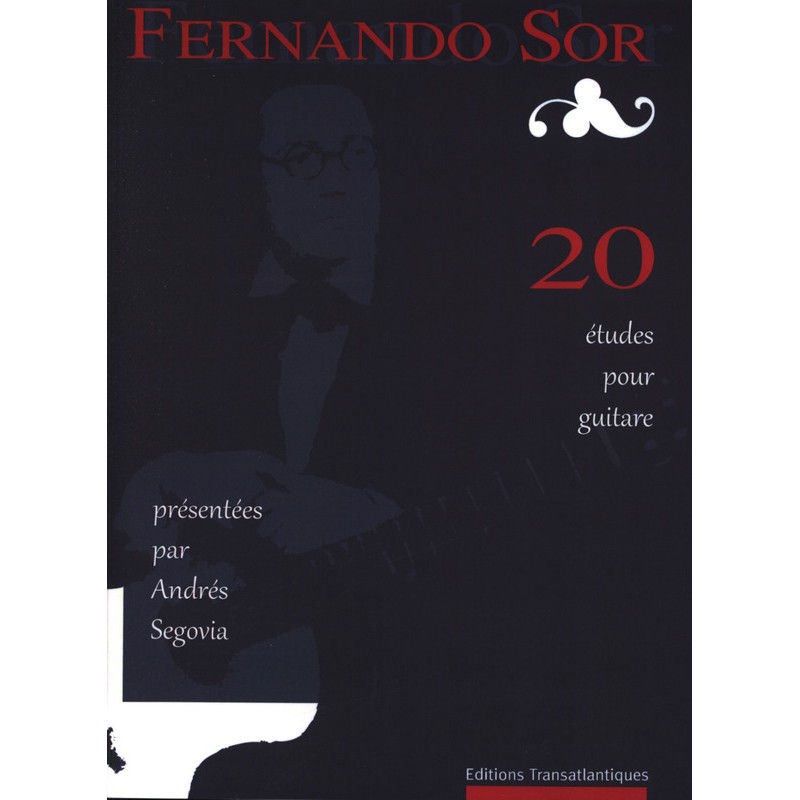 Partition 20 Etudes de Fernando Sor par Segovia