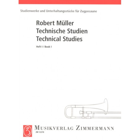 Partition trombone Technical studies de Robert Muller ZM12270 Le kiosque à musique