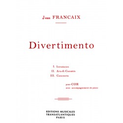 Jean Françaix divertimento partition