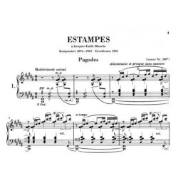 Partition piano Estampes de Debussy - Avignon - Les Angles 30 - Salon de Provence