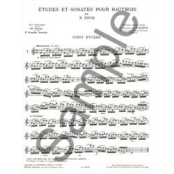 henri brod Etudes et sonates partition