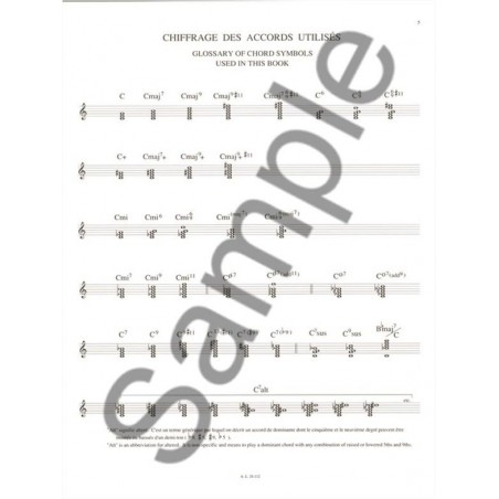 etudes jazz sur la gamme pentatonique partition
