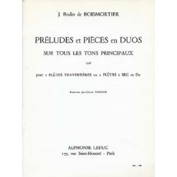 Partition Boismortier Préludes et Pièces en duos AL25989 Le kiosque à musique