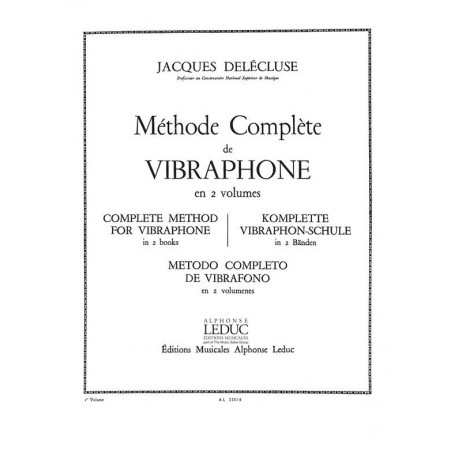 Méthode complète de vibraphone partition