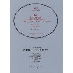 50 Etudes faciles et progressives partition hautbois