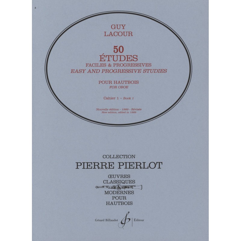 50 Etudes faciles et progressives pour hautbois G15493B Le kiosque à musique Avignon 50 Etudes faciles et progressives pour hautbois G15493B Le kiosque à musique Avignon