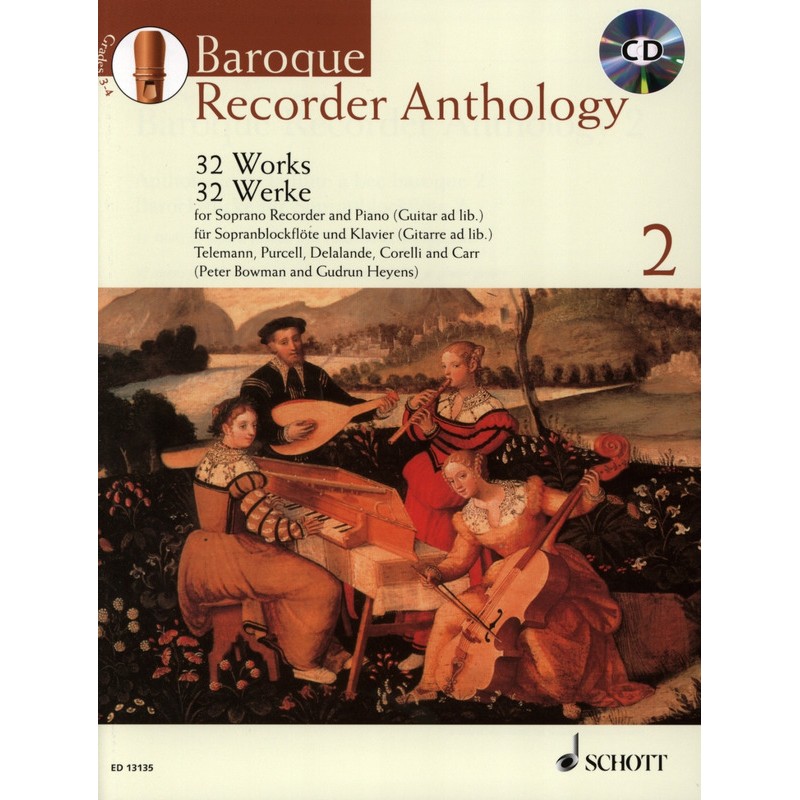 Partition Baroque Recorder anthology ED13135 le kiosque à musique Avignon