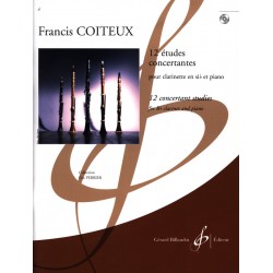 coiteux 12 etudes concertantes partition clarinette
