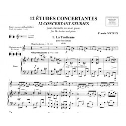 coiteux 12 etudes concertantes partition clarinette