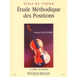 Partition violon Maurice Hauchard - Etude des positions - Avignon
