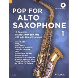 Pop for alto saxophone partition