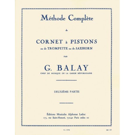 Guillaume Balay Méthode complète de cornet