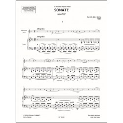 Saint-Saëns sonate clarinette partition