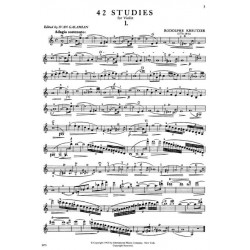 kreutzer 42 etudes partition violon