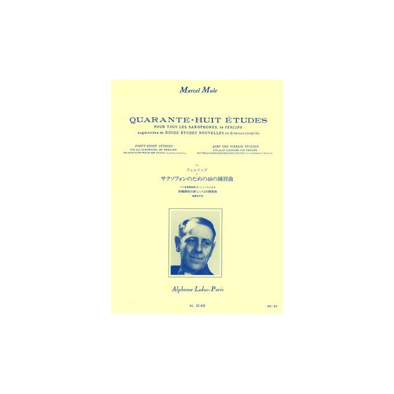 Partitions saxophone - 48 études de Ferling par Marcel Musle - Le kiosque à musique Partitions saxophone - 48 études de Ferling par Marcel Musle - Le kiosque à musique