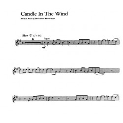 Candle in the wind - Partition saxophone alto