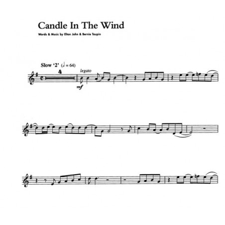 Candle in the wind - Partition saxophone alto