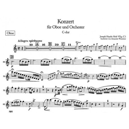 Haydn concerto hautbois partition