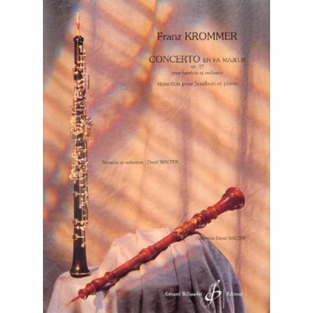 Partition hautbois Franz Krommer Concerto GB7375 le kiosque à musique