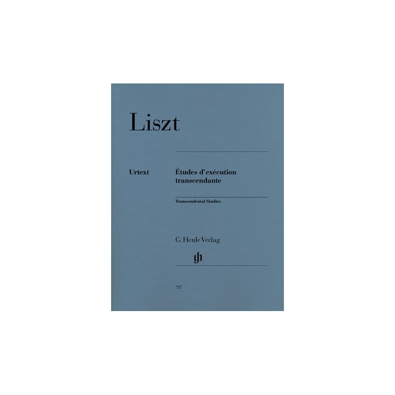 LISTZ 12 ETUDES D'EXECUTION TRANSCENDANTE HN717 LISTZ 12 ETUDES D'EXECUTION TRANSCENDANTE HN717