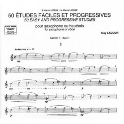 ETUDES FACILES ET PROGRESSIVES (50) - VOL1