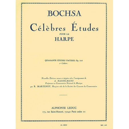 Bochsa études faciles partition