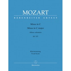 mozart missa solemnis partition chant