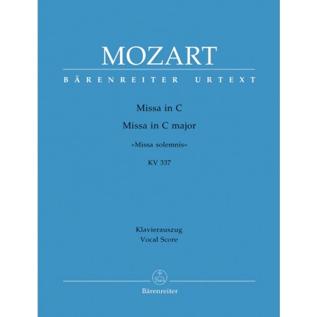 mozart missa solemnis partition chant