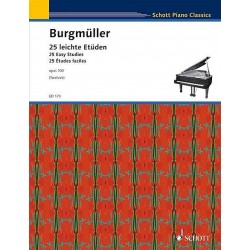 Burgmuller 25 études Opus 100 partition