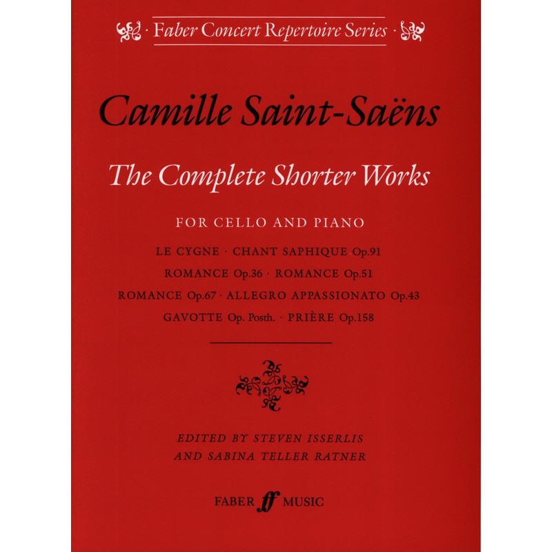 Saint-Saëns Complete shorter works partition violoncelle