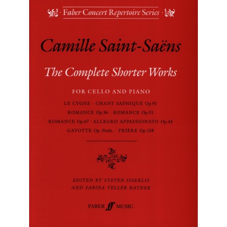 Saint-Saëns Complete shorter works partition violoncelle