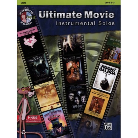 Partition Ultimate movie instrumental solos musiques de films pour l'alto