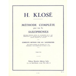 Klosé méthode de saxophone partition