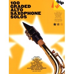 DIP 100 graded alto saxophone solos partition