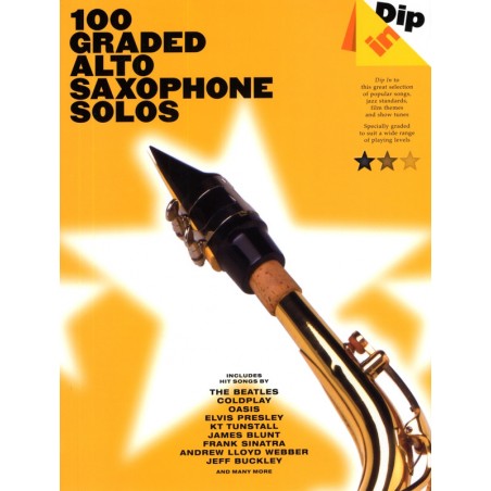 DIP 100 graded alto saxophone solos partition