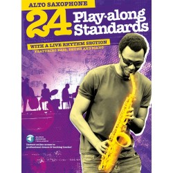 24 play along standards partition saxophone