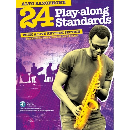 24 play along standards partition saxophone